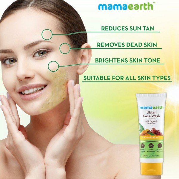 Mamaearth Ubtan Face Wash for Tan Removal 100ml