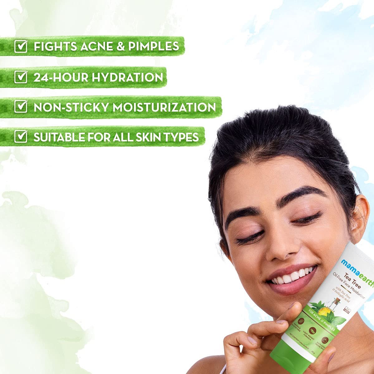 Mamaearth Tea Tree Oil-Free Face Moisturizer - 80 gm