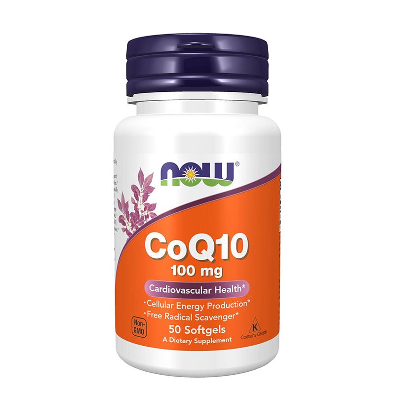 NOW Supplements CoQ10 100mg – 50 Softgels