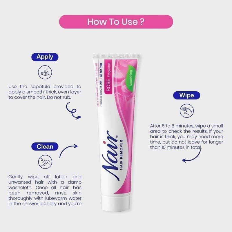 Nair Hair Removal Cream Rose – (110g)