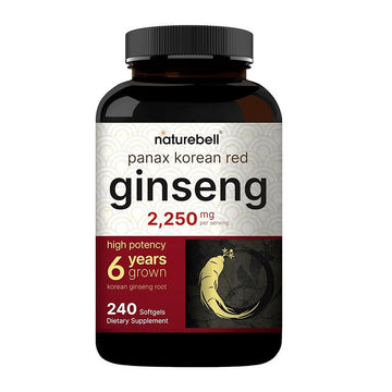 NatureBell Panax Korean Red Ginseng 2250mg – 240 Softgels