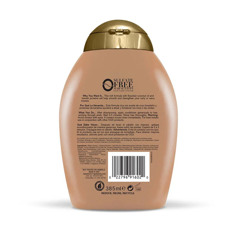 OGX Brazilian Keratin Smooth Conditioner – 385ml