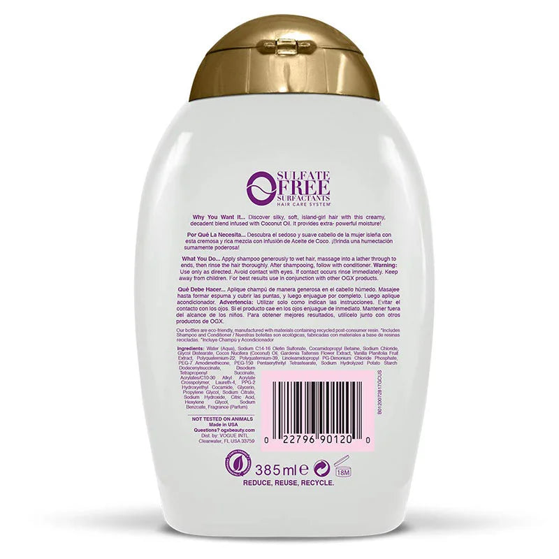 OGX Coconut Miracle Oil Shampoo – 385ml