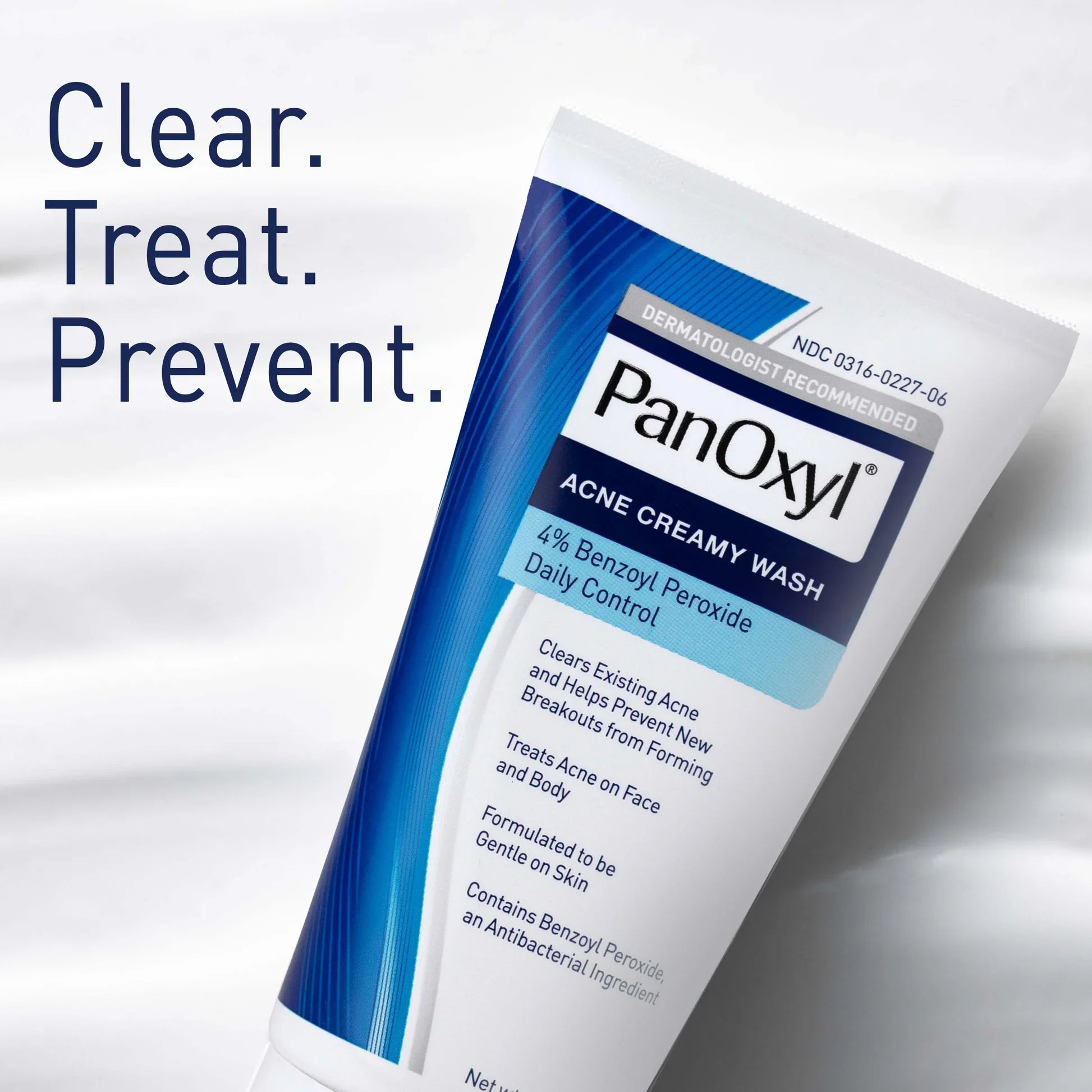 PanOxyl Acne Creamy Wash Benzoyl Peroxide 4% Daily Control 170g
