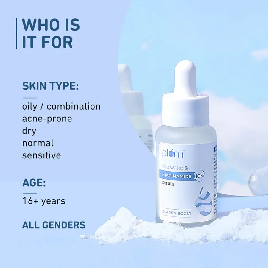 Plum 10% Niacinamide Face Serum With Rice Water 30ml