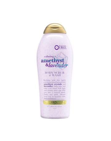 OGX Calming + Amethyst & Lavender Body Scrub & Wash 577ml