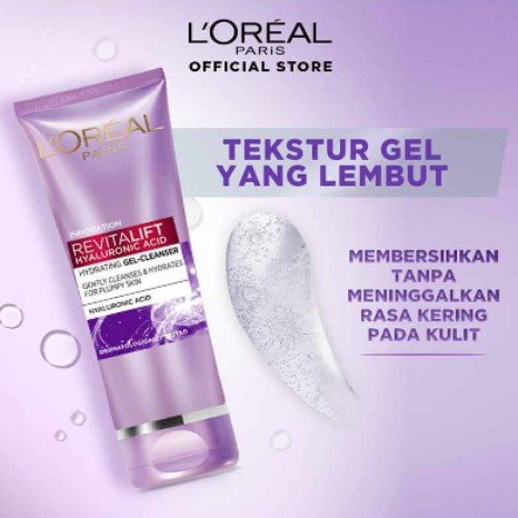 L'Oreal Revitalift Hyaluronic Acid Hydrating Gel Cleanser 100ml