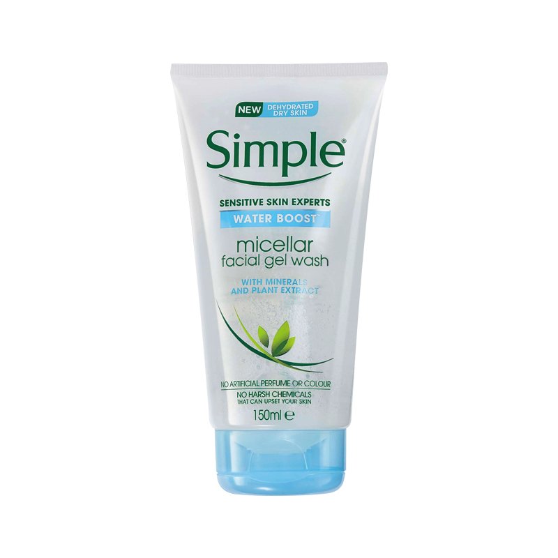Simple Water Boost Micellar Facial Gel Wash (150ml)