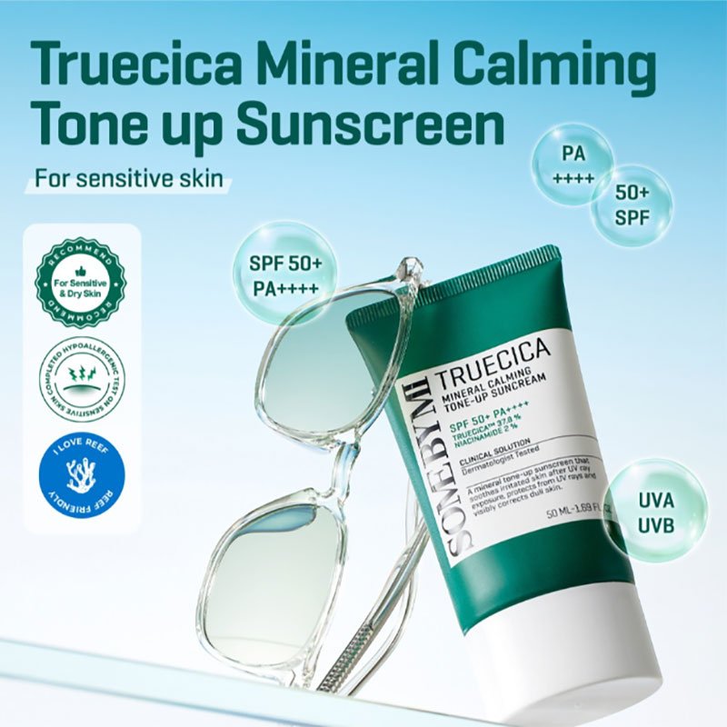 Some By Mi Truecica Mineral Calming Tone up Suncream SPF50+PA++++ 50ml