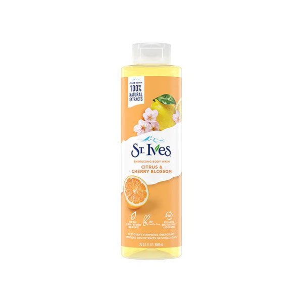 St. Ives Energizing Body Wash Cleanser Citrus & Cherry Blossom (650)