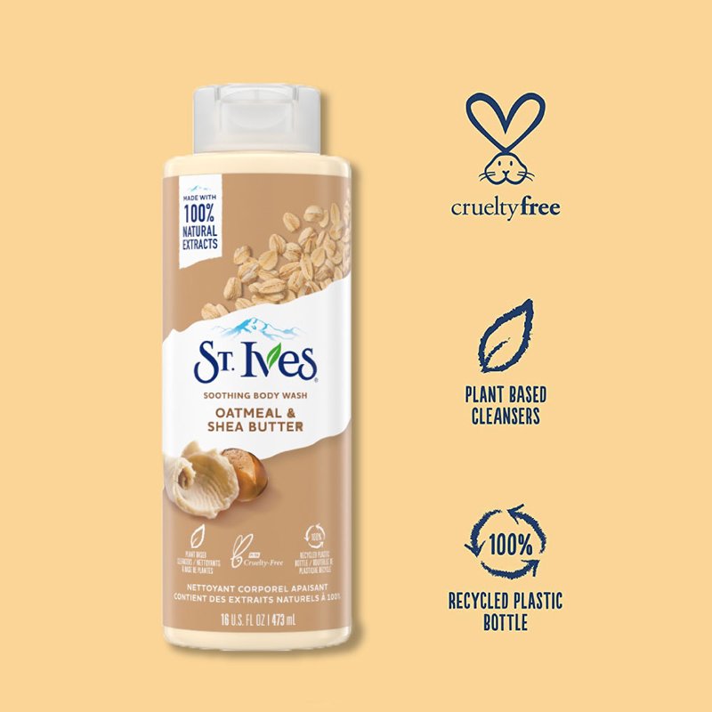 St. Ives Soothing Oatmeal And Shea Butter Body Wash - 650ml