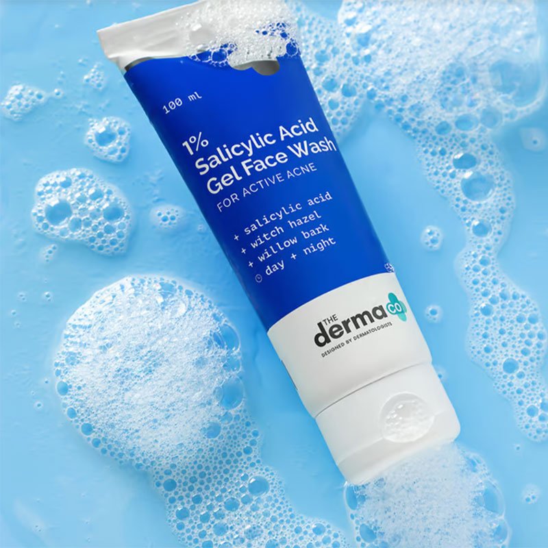 The Derma Co 1% Salicylic Acid Gel Face Wash with Salicylic Acid & Witch Hazel – 100ml