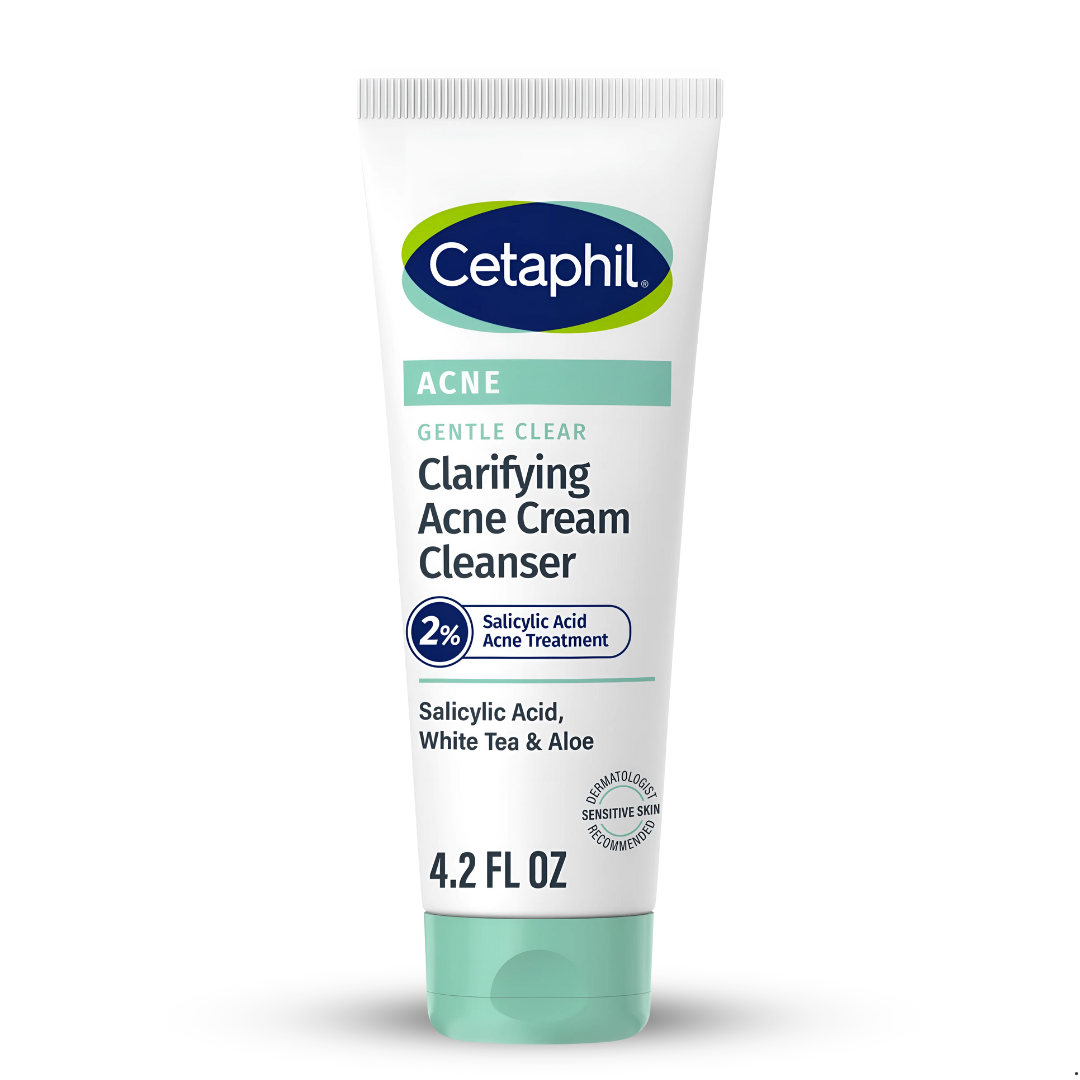 Cetaphil Gentle Clear Clarifying Acne Cream Cleanser 124ml