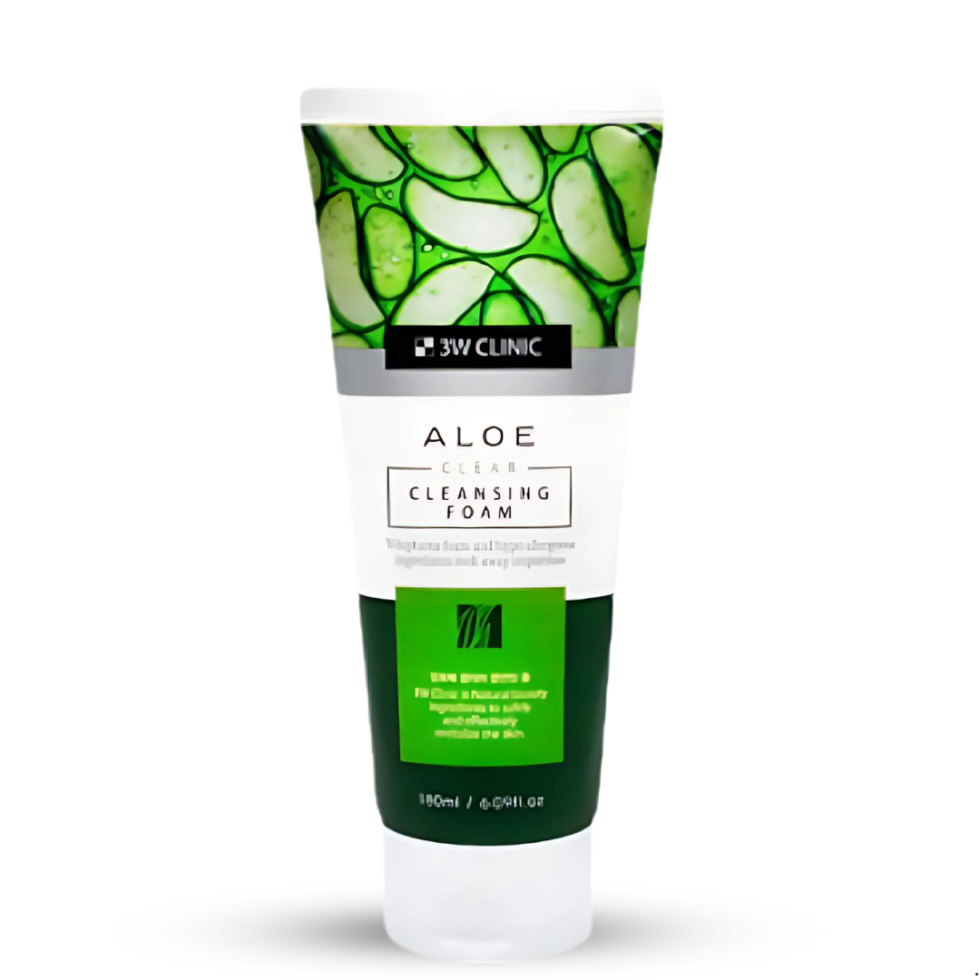3W Clinic Aloe Clear Cleansing Foam 180ml