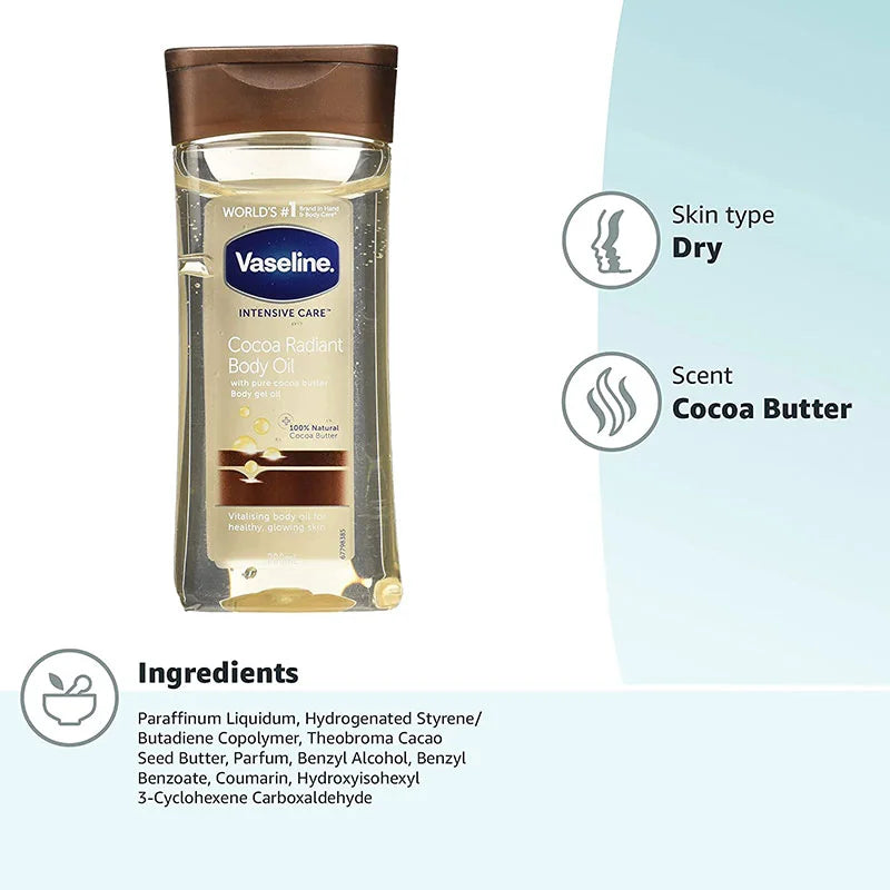 Vaseline Cocoa Radiant Body Oil – 200ml
