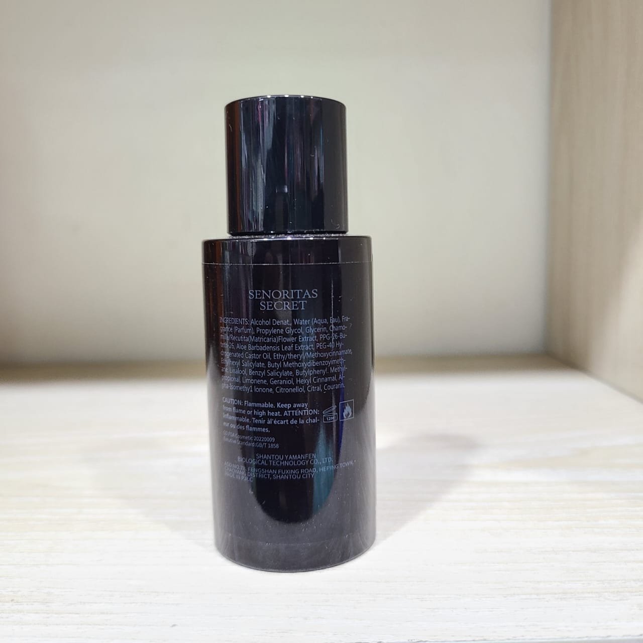 SENORITAS SECRET Travel Size Fine Fragrance Mist Very Sexy night (Black) 75ml