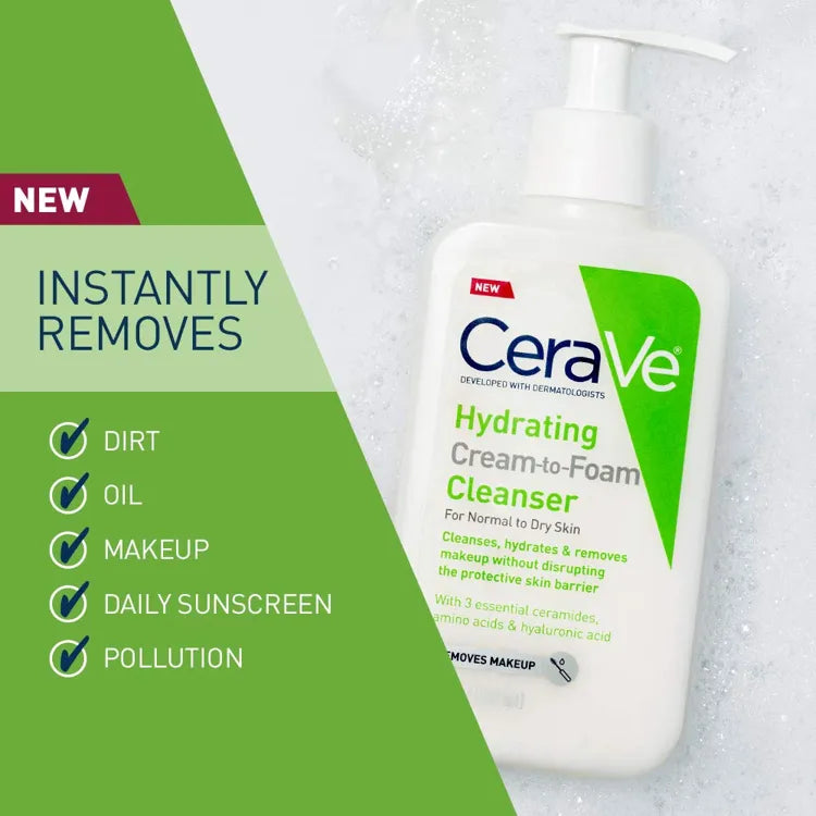 CeraVe Hydrating Cream To Foam Cleanser 87ml