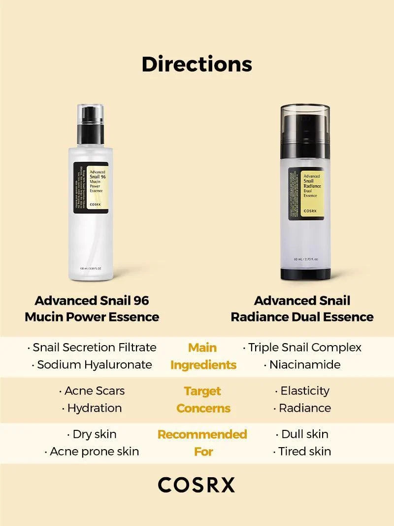 Cosrx Advanced Snail Radiance Dual Essence 80ml