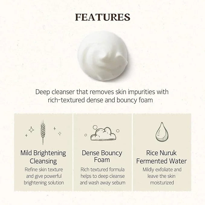 Skinfood Rice Daily Brightening Cleansing Foam 150ml