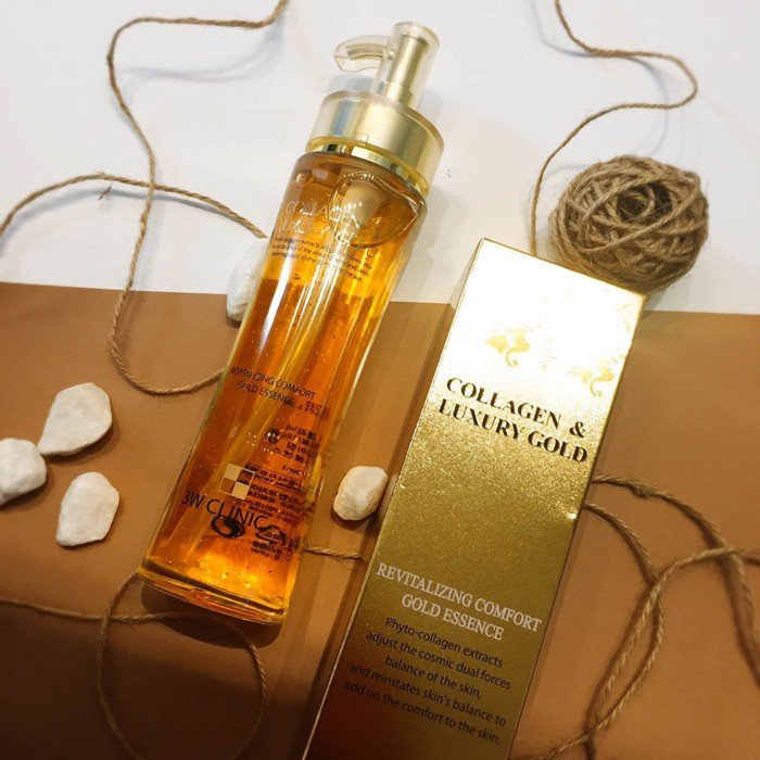 3W Clinic collagen and luxury revitalizing comfort 24K gold essence – 150ml