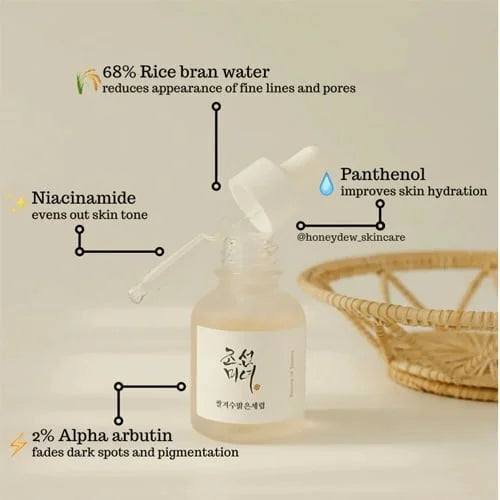 BEAUTY OF JOSEON GLOW DEEP SERUM : RICE + ARBUTIN 30ML
