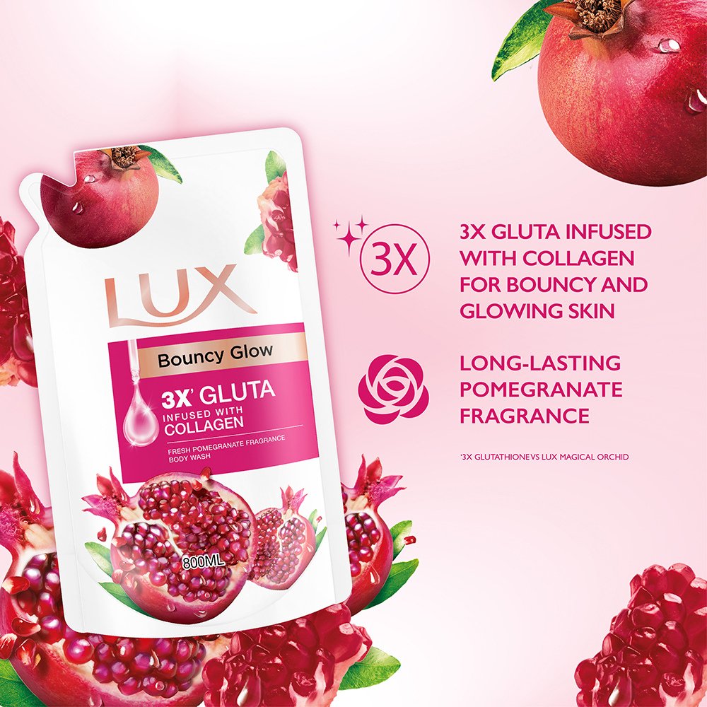 Lux Dazzling Pomegranate Glowing Body Wash 500ml