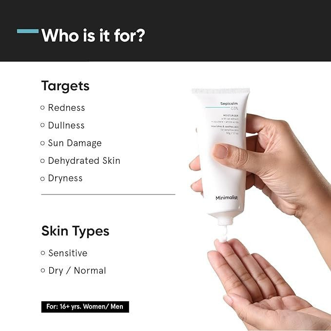 Minimalist Sepicalm 3% Moisturizer 50g
