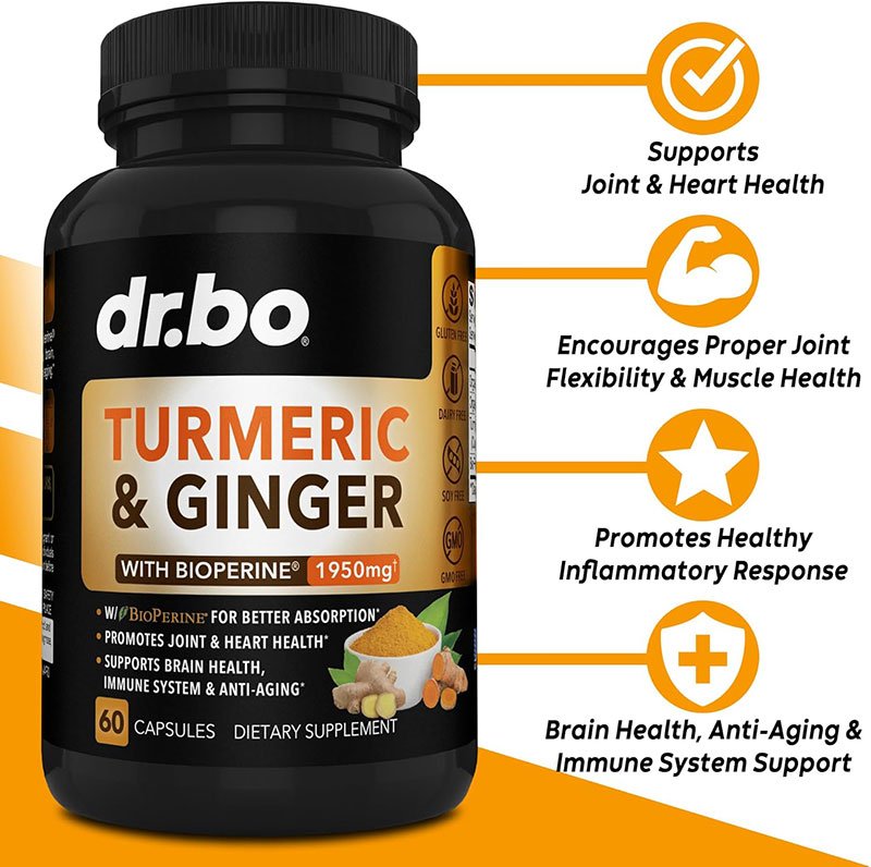 dr.bo Turmeric & Ginger – 60 Capsules