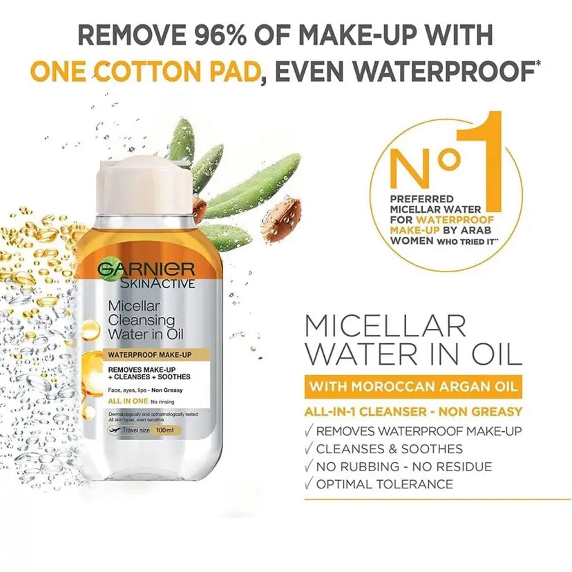 Garnier Micellar Oil Infused Cleansing Water Dry & Sensitive Skin – 100ml