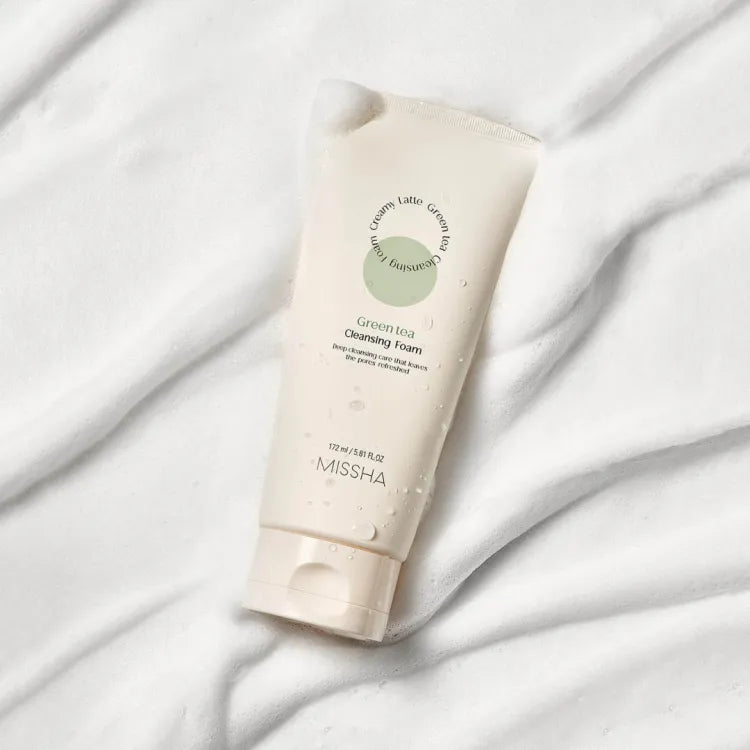 Missha Creamy Latte Green Tea Cleansing Foam