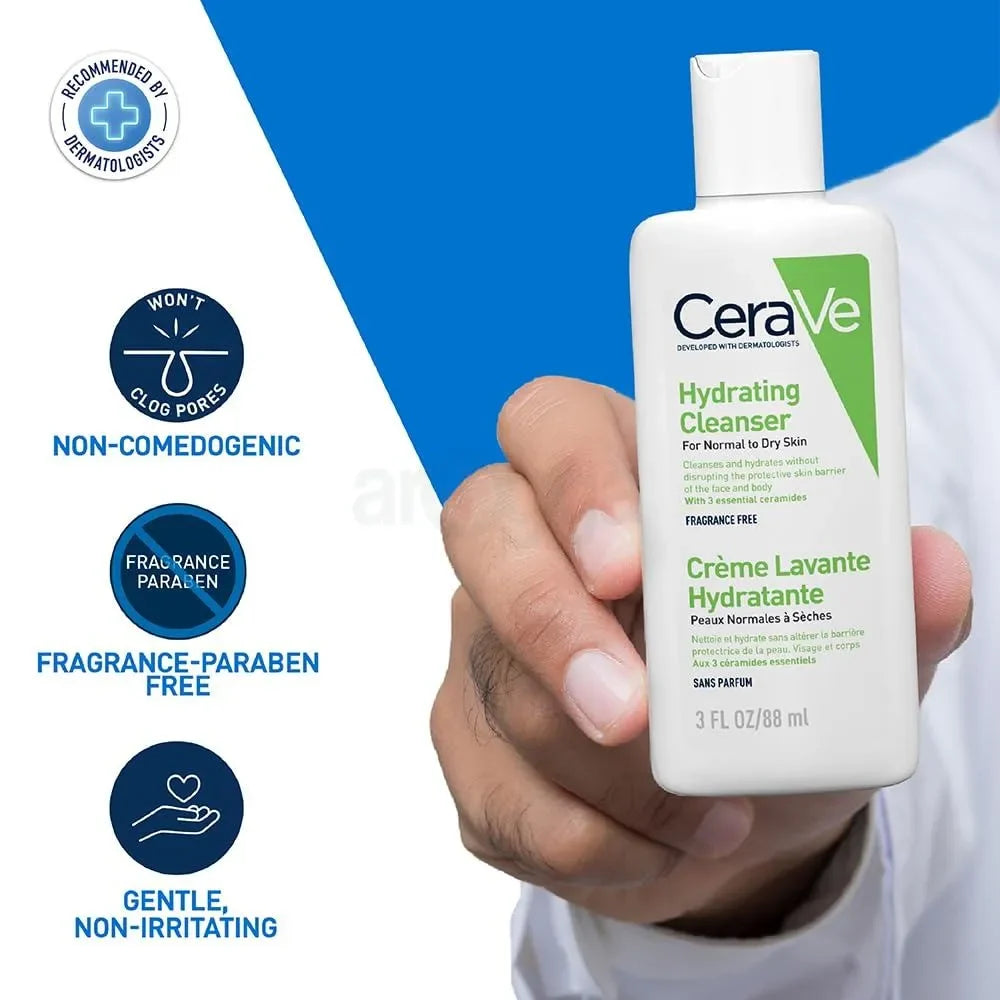 CeraVe Hydrating Cleanser For Normal To Dry Skin 88 ml