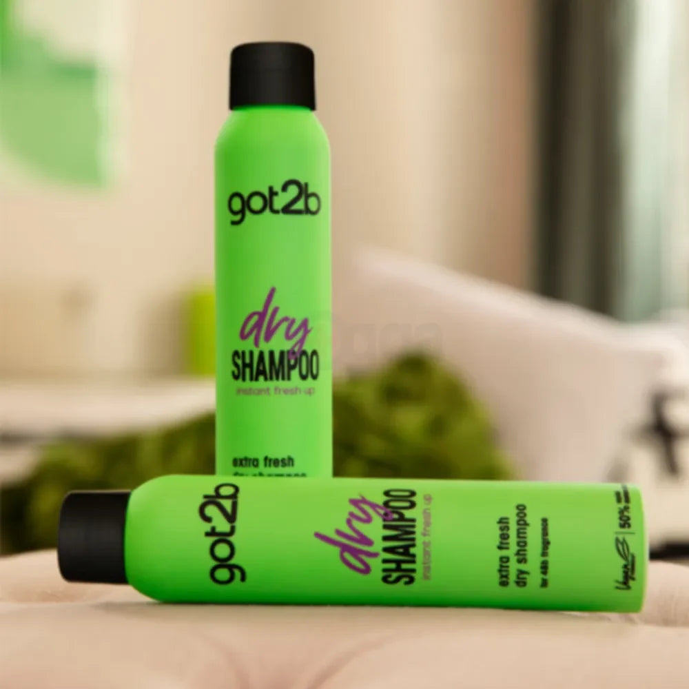 Schwarzkopf Got2b Instant FreshUp Extra Fresh Dry Shampoo for 48hr Fresh Fragrance ( Green)