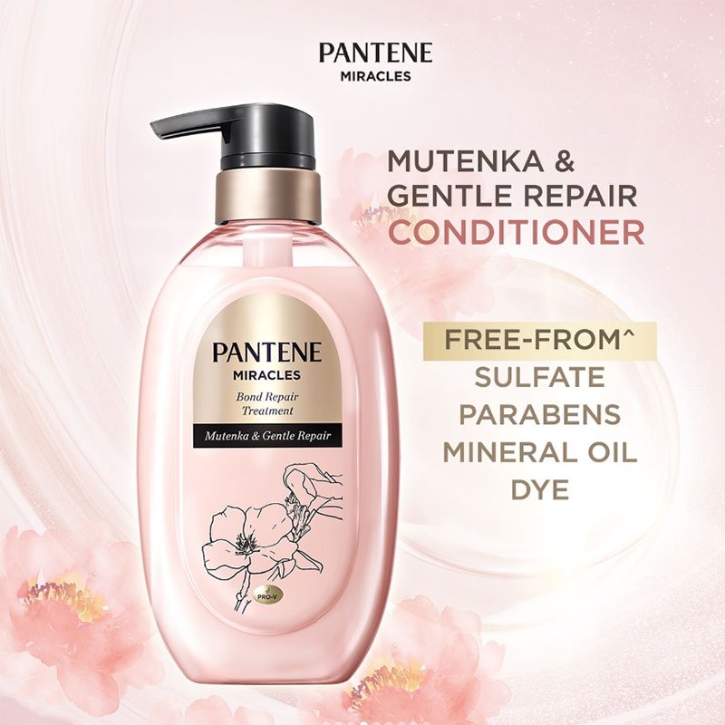 Pantene Miracles Bond Repair Treatment with Mutenka & Gentle Repair – 440ml