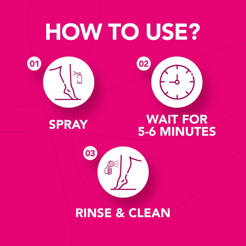 Nair Hair Remover Spray – Kiwi (200ml)