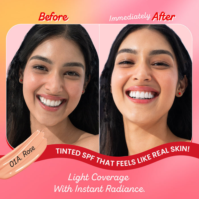 Dot & Key Strawberry Dew Tinted Sunscreen SPF 50+ PA++++ | New-Age UV Filters | 50ml