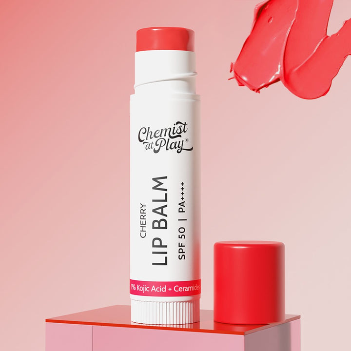 Chemist at Play SPF 50 PA++++ Lip Balm Duo (Natural + Cherry)