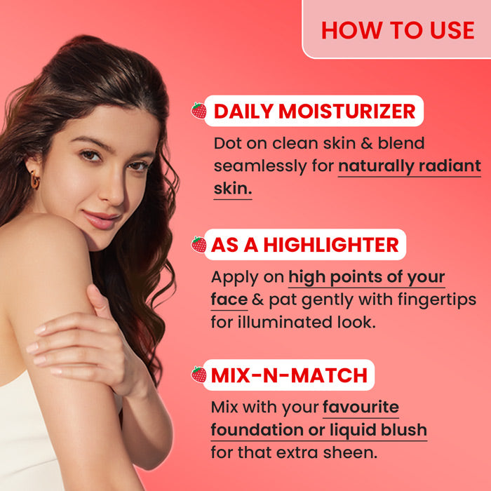 Dot & Key Strawberry Dew In-The-Spotlight Strobe Cream (Moisturizer + Highlighter) | 30ml