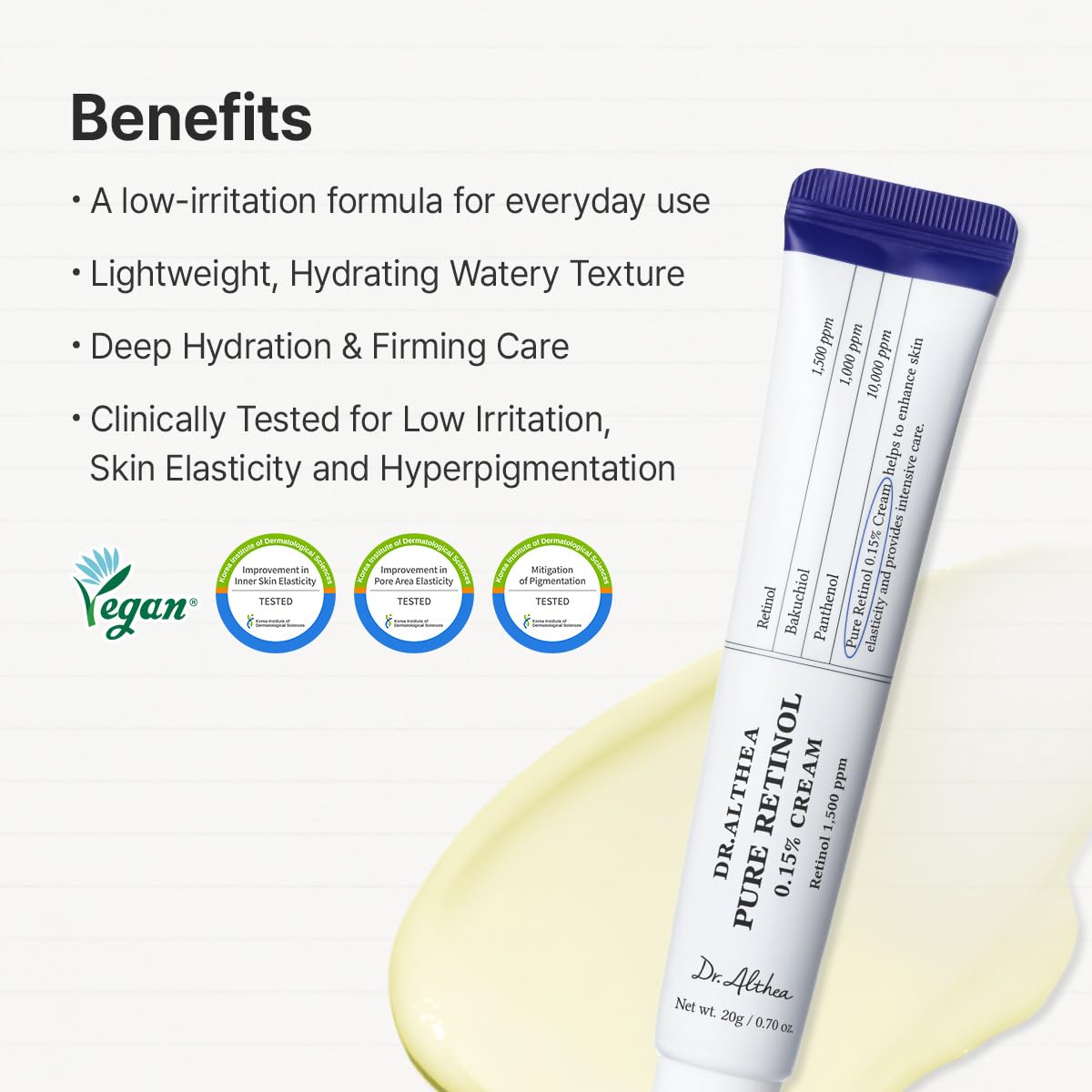Dr. Althea Pure Retinol 0.15% Cream 20ml