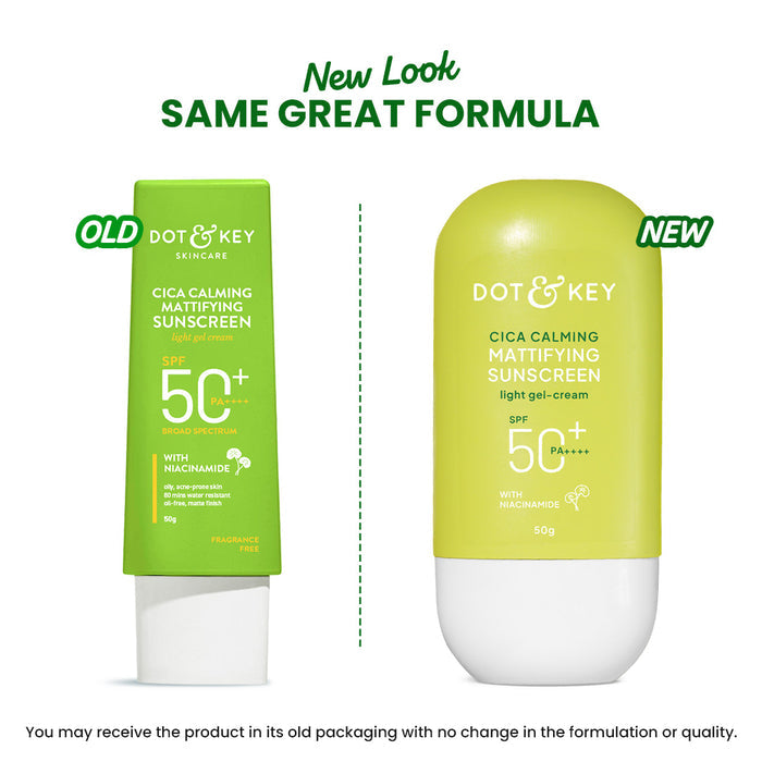 Dot & Key CICA Calming Mattifying Sunscreen SPF 50 PA++++
