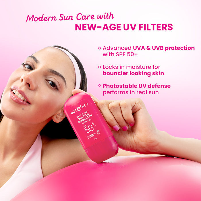 Dot & Key Dragon Fruit Bounce Gel Sunscreen SPF 50+ PA++++ 50g