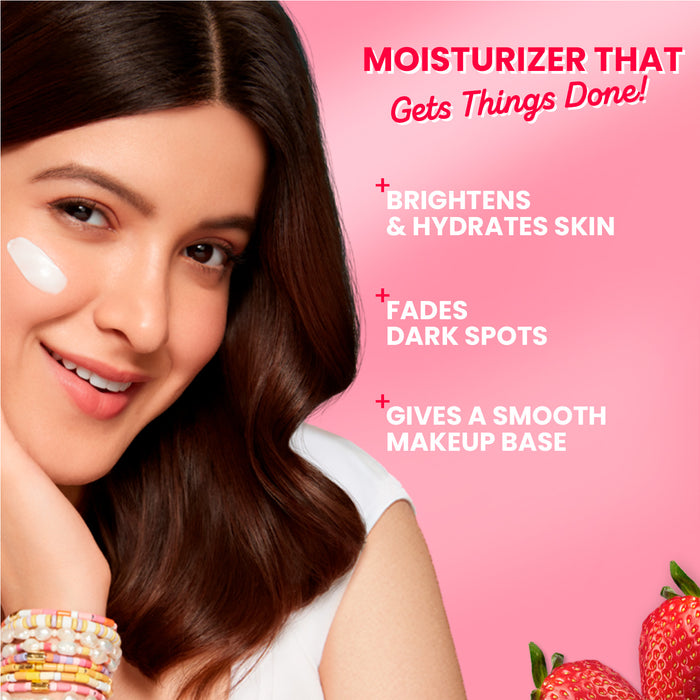 Dot & Key Strawberry Dew Brightening Moisturizer (Niacinamide + Peptides) | 80g