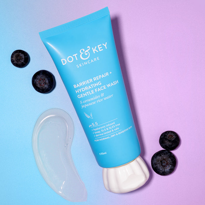 Dot & Key Barrier Repair Gentle Hydrating Face Wash | Ceramides + Hyaluronic Acid