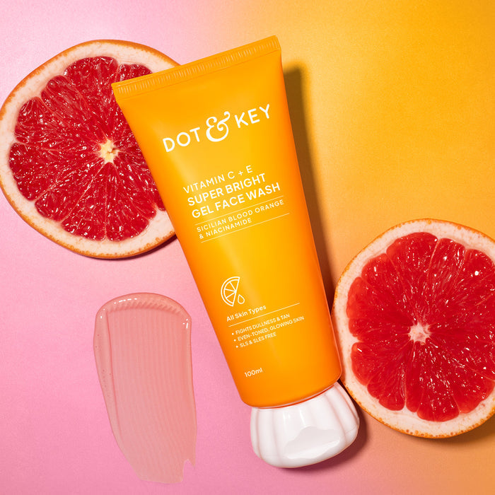 Dot & Key Vitamin C + E Super Bright Gel Face Wash | Glowing Skin