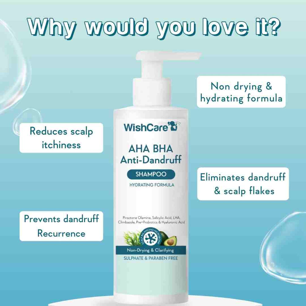 Wishcare AHA BHA Anti-Dandruff Shampoo 250ml