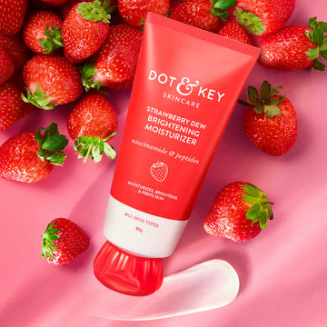 Dot & Key Strawberry Dew Brightening Moisturizer (Niacinamide + Peptides) | 80g