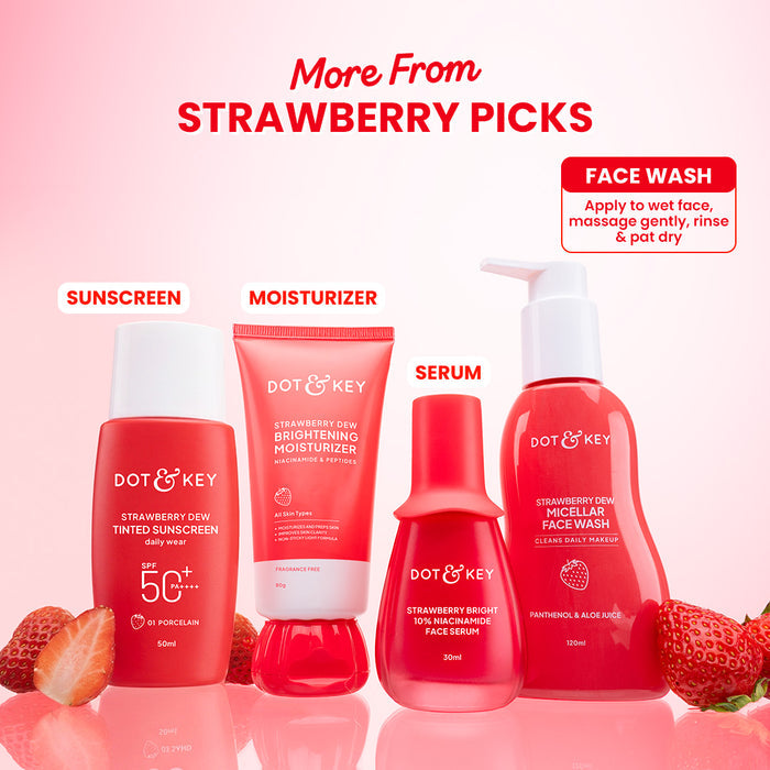 Dot & Key Strawberry Dew Micellar Face Wash with Panthenol & Aloe Juice