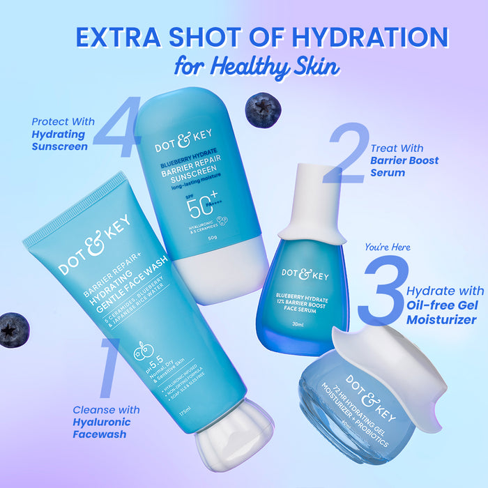Dot & Key 72HR Hydrating Gel Moisturizer + Probiotics for Face | 60ml