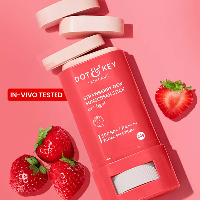 Dot & Key Strawberry Dew Sunscreen Stick SPF 50+ PA++++ | 20g