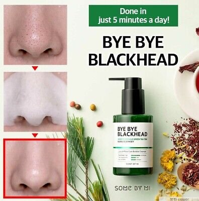 SOME BY MI Bye Bye Blackhead 30 Days Miracle Green Tea Tox Bubble Cleanser 120g