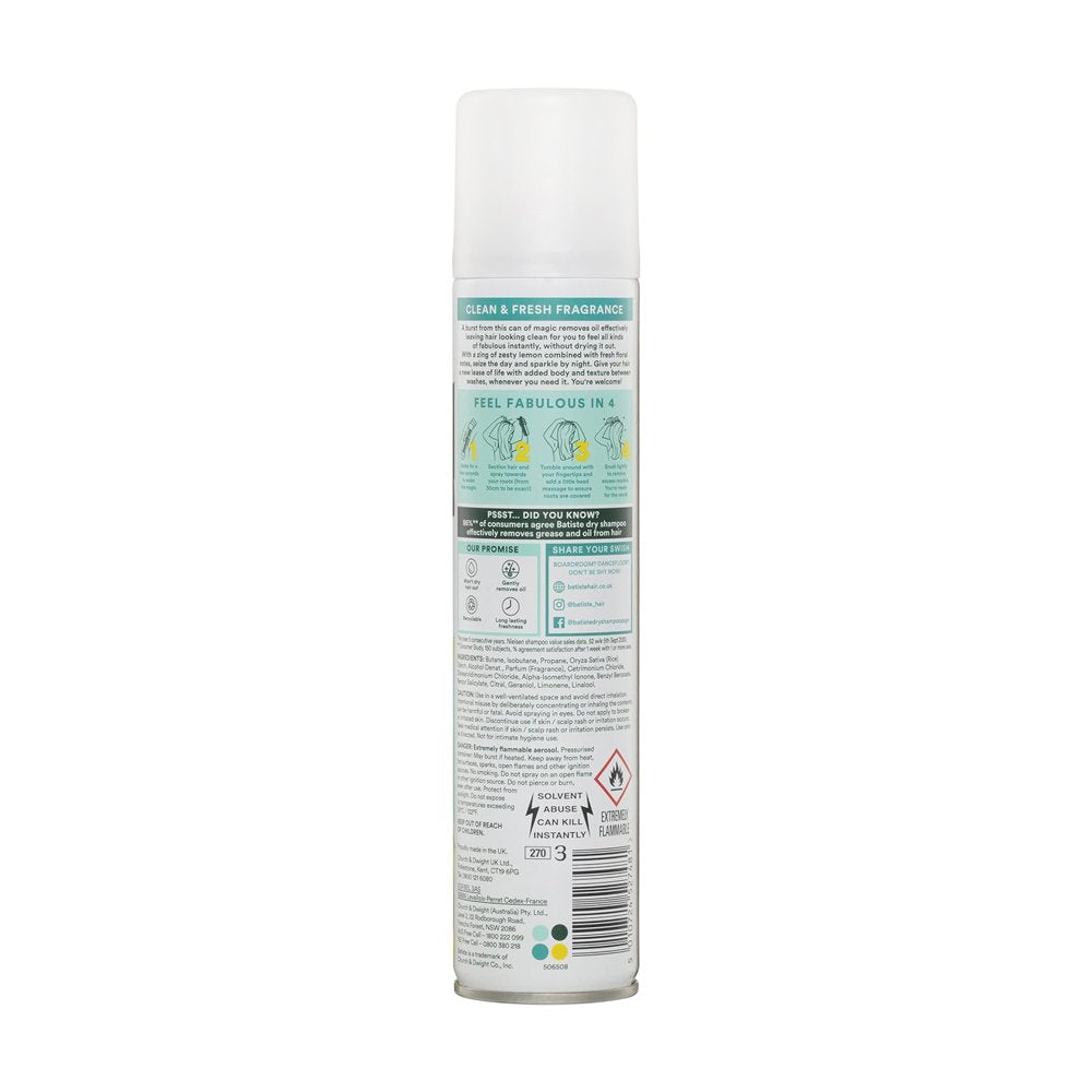 Batiste Dry Shampoo Original Classic fresh (200ml)